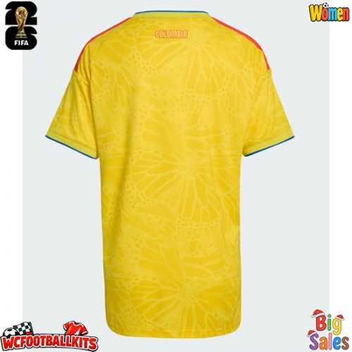 Colombia Replica Home Stadium Shirt for Women World Cup 2026 Short Sleeve